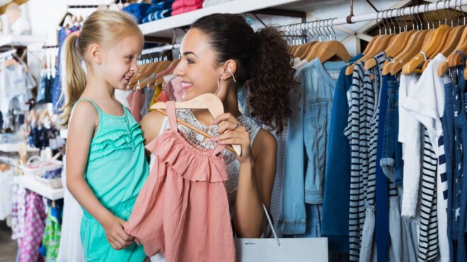 school clothes shopping