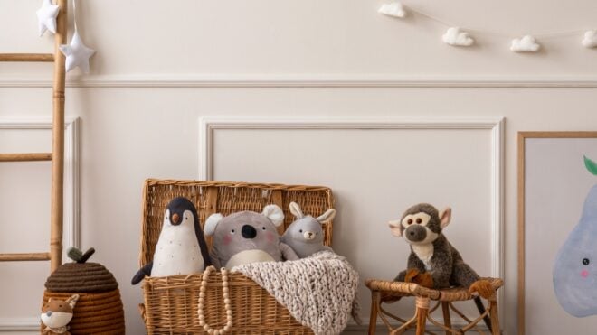 stylish baby nursery